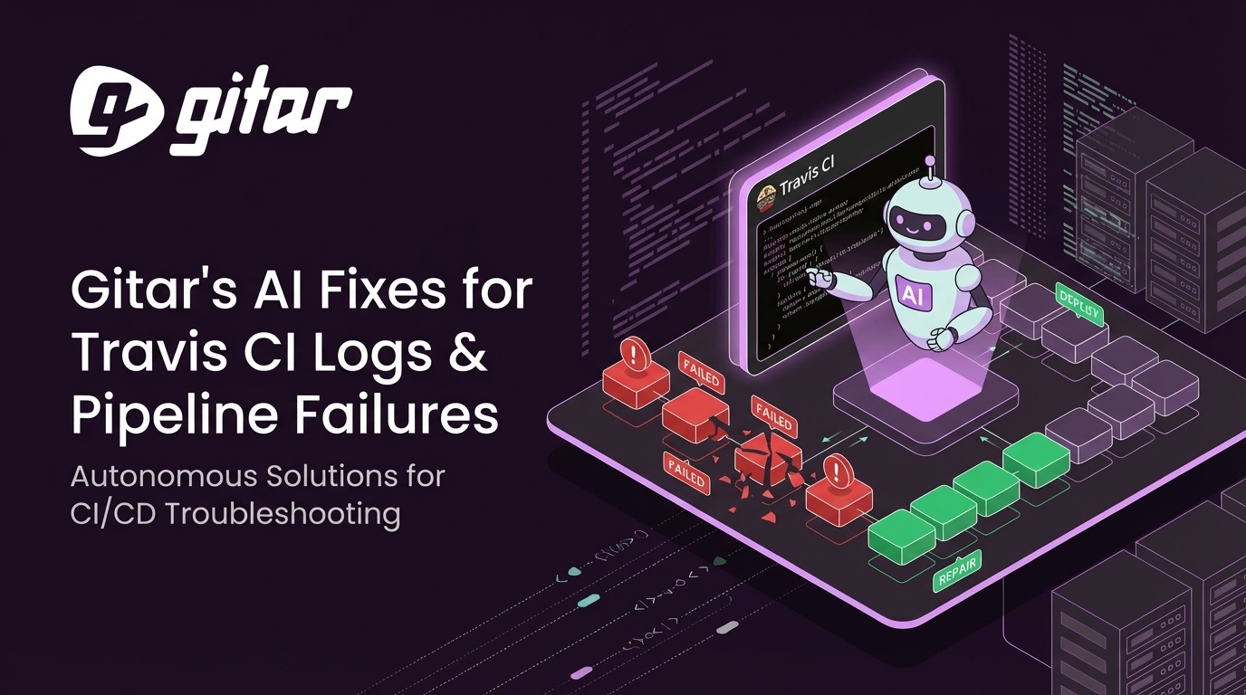 Gitar's AI Fixes for Travis CI Logs & Pipeline Failures